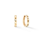 Coeur de Lion Gold Textured Hoops