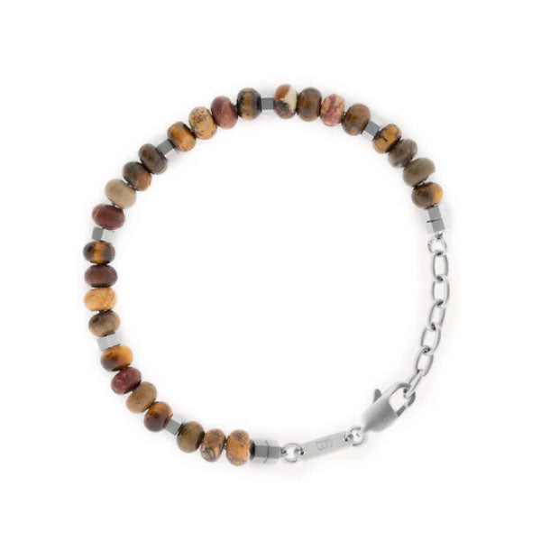 Steel & Barnett Cyrus Gemstone Bracelet Terracotta