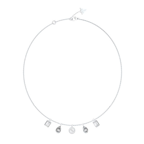 4G Light 5 Charm Silver Necklace