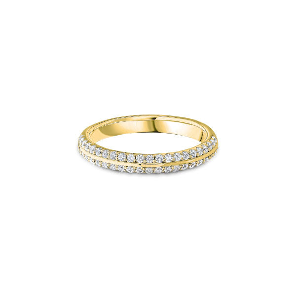 9ct Yellow Gold 0.33ct Diamond Half Eternity Ring