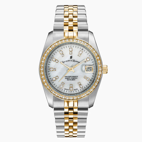 JDM Inspiration Mother Of Pearl Two-Tone Watch