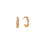 Chlobo Figaro Chain Huggie Hoops Gold