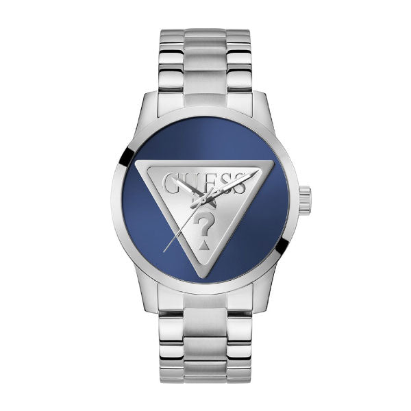 Guess Gents Badge Silver Watch