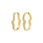 Pilgrim CONNECT Crystal Earrings Gold-Plated