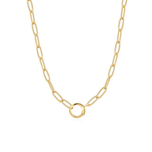 Ania Haie Gold Link Charm Chain Connector Necklace