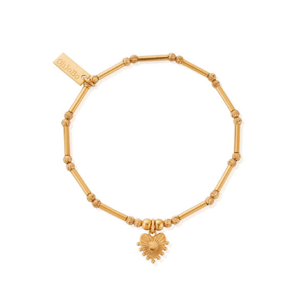 Gold Dainty Moon Cut Sparkle Glowing Beauty Bracelet