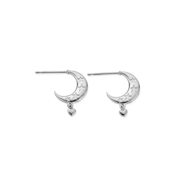 Chlobo Love By The Moon Huggie Hoops Silver