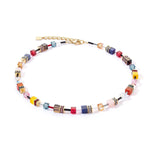 Coeur de Lion GeoCUBE® YGP Multicolour Energy Necklace