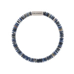 Steel & Barnett Two Tone Disc Gemstone Bracelet Matt Sodalite