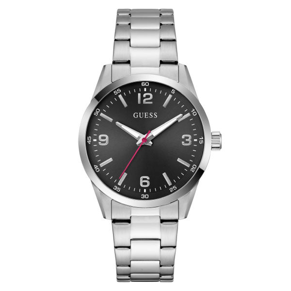 Easton Silver Watch with Black Face