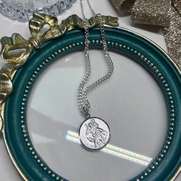 St Christopher Medal 20" Necklace