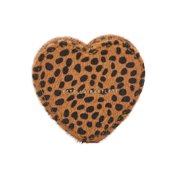 Estella Bartlett Mini Heart Shaped Cheetah Print Jewellery Box