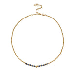 Chlobo Midnight Star Sodalite Necklace Gold