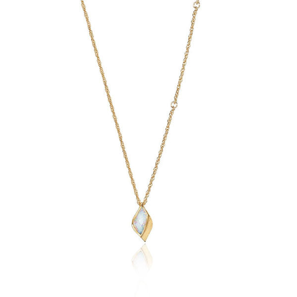 Lustre & Love Limited Edition Strength Opal Pendant Necklace in Gold Vermeil