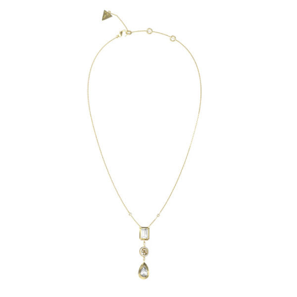 4G Light Triple Charm Pendant Gold Necklace