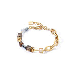 Coeur de Lion GeoCUBE® YGP Brown Bracelet