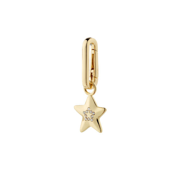 Pilgrim Star Charm Pendant Yellow Gold Tone