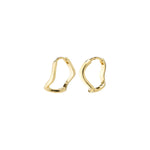 Pilgrim ALBERTE Organic Shape Hoop Earrings Gold-Plated