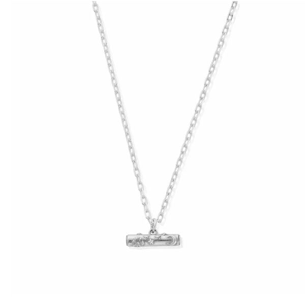 Silver Solstice T-Bar Necklace
