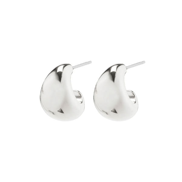 Pilgrim ALEXANE Chunky Mini Hoop Earrings Silver-Plated