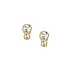 Fossil All Stacked Up Gold-Tone Stud Earrings
