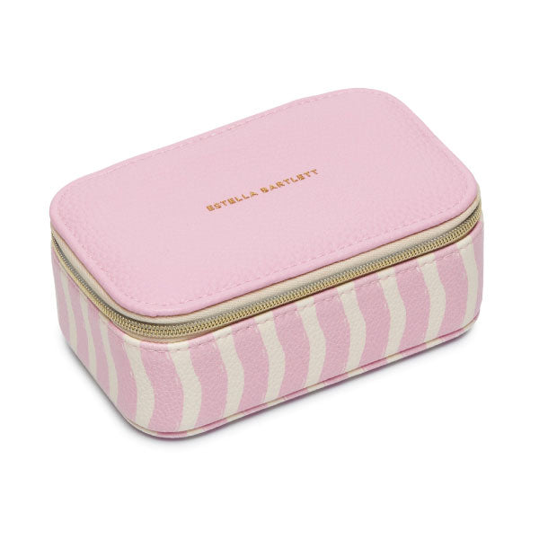 Estella Bartlett Pink Wiggle Print Mini Jewellery Box