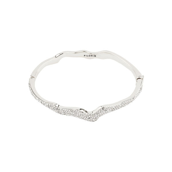 Pilgrim CONNECT Crystal Bracelet Silver-Plated