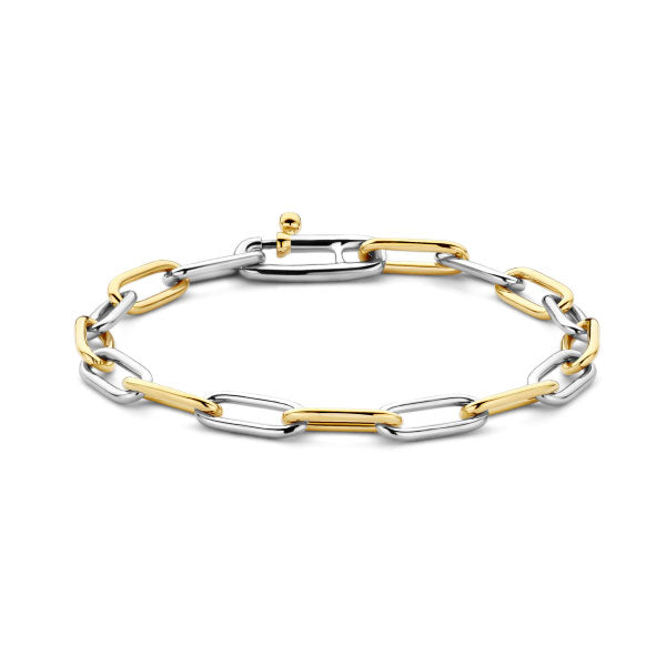 Two Tone Paper Link Bracelet