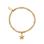 Chlobo Cute Sparkle Beaming Star Bracelet Gold