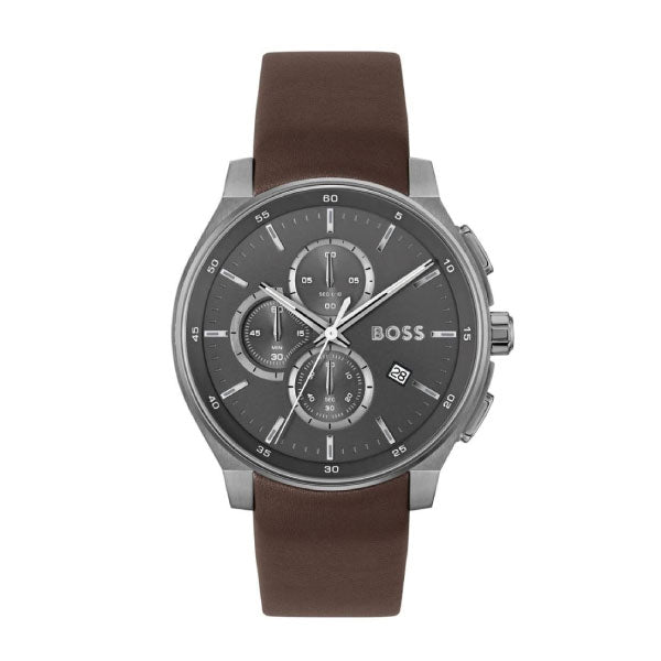 Hugo Boss Peak Brown Leather Watch