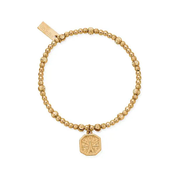 Chlobo Cute Sparkle Divine Connection Bracelet Gold