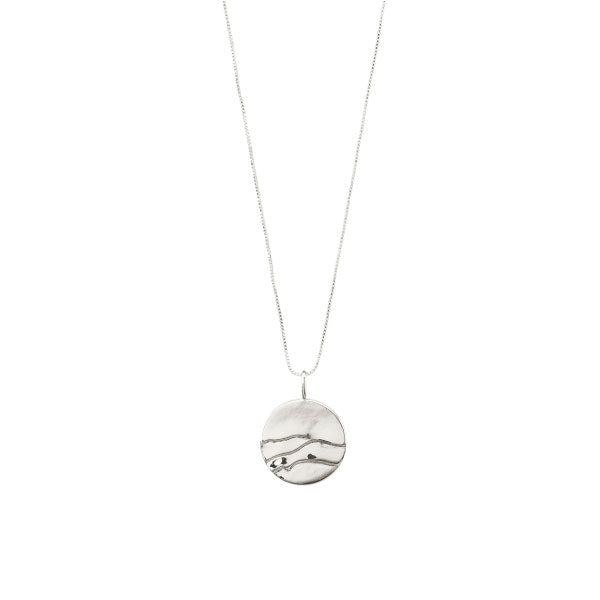 Pilgrim HEAT Coin Necklace Silver-Plated