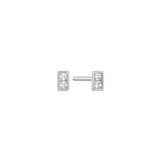 Ania Haie Silver Glam Mini Stud Earrings