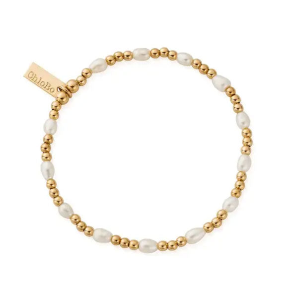 Chlobo Cute Charm Pearl Bracelet  Gold