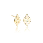 Lustre & Love Thalia Stud Earrings in Gold Vermeil High Shine Finish