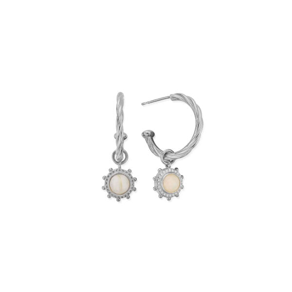 Silver New Hope Hoop Earrings