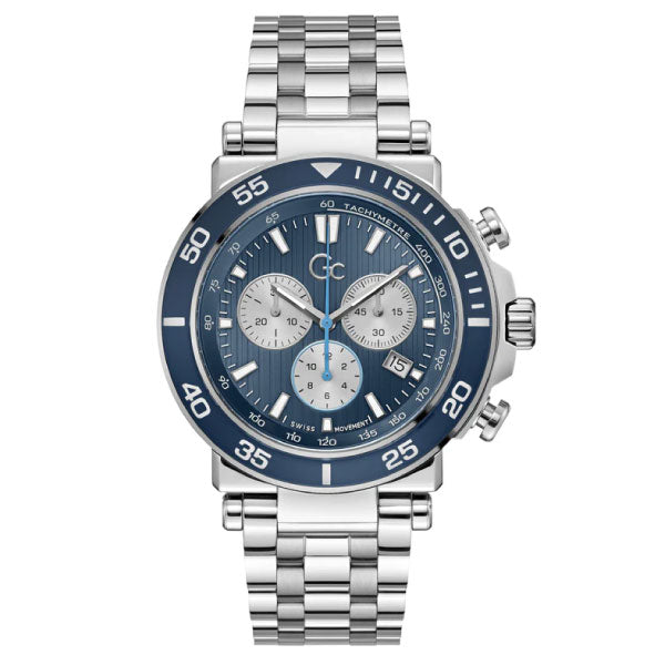 One Sport Gents Silver Watch with Blue Dial