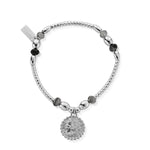 Chlobo Divine Goddess Black Rutilated Quartz Bracelet Silver