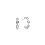 Chlobo Figaro Chain Huggie Hoops Silver