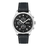 Hugo Boss View Black Leather Watch