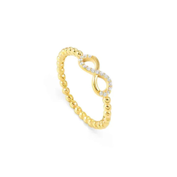 Nomination Lovecloud Gold CZ Infinity Ring