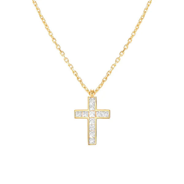 Nomination Carismatica Gold Large CZ Cross Necklace