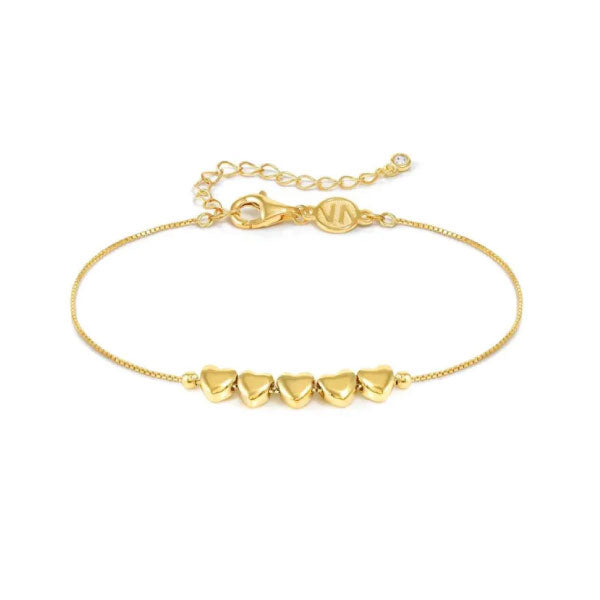 Nomination Armonica Gold Triple Heart Bracelet