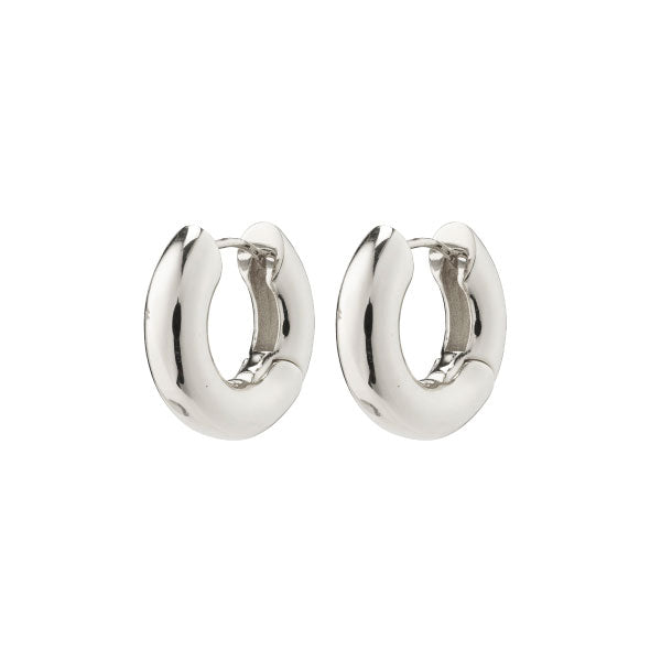 AICA Chunky Silver Hoops