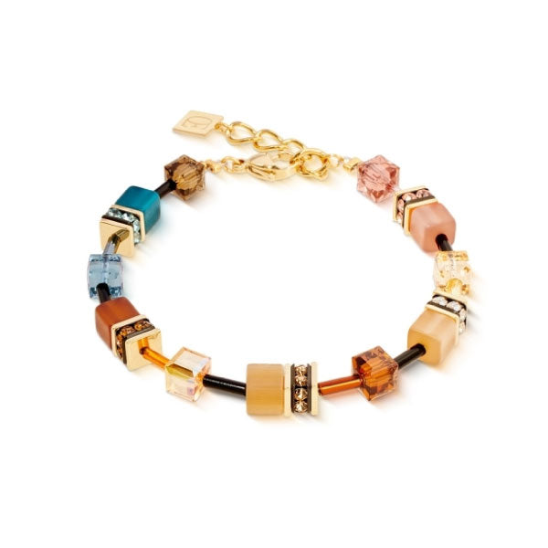 GeoCUBE® Iconic Gold Bracelet Earth Mirage