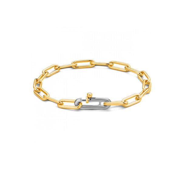 Forever Two Tone Link Style Bracelet