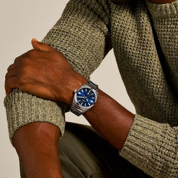 Fossil Everett SS Blue Dial Watch