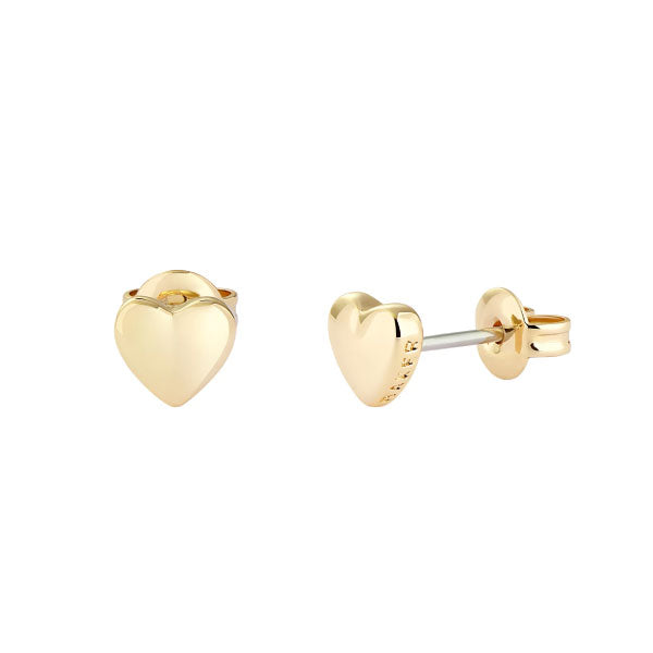 Ted Baker Harly Gold Tone Tiny Heart Stud Earrings