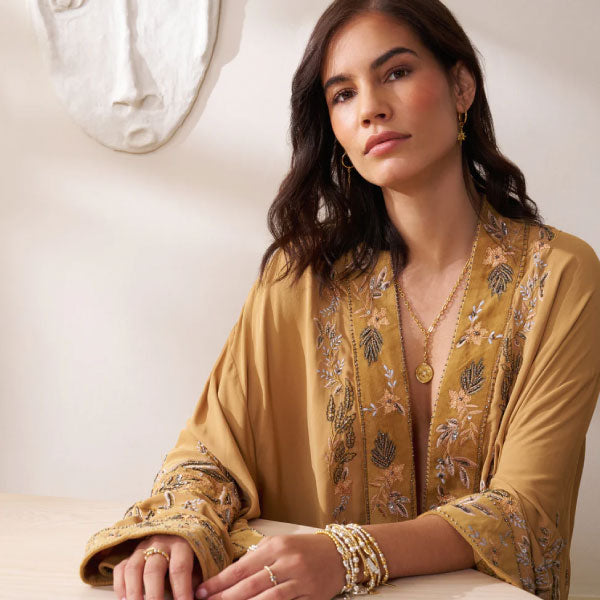 Gold & Silver Twisted Disc Bracelet