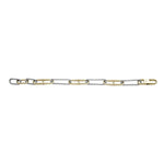 Fossil Heritage D-Link Two-Tone Stainless Steel Chain Bracelet